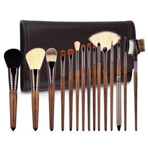 ZOREYA Makeup Brush Sets ,15pcs Unique Walnut Makeup Brushes with Nobility